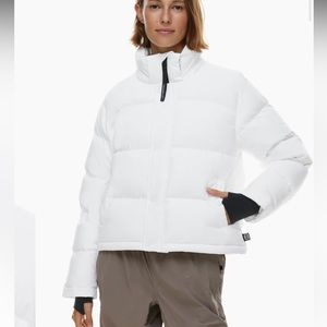 Aritzia Superpuff White Shortie